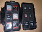 6x SD 4x microSD in peli case, Audio, Tv en Foto, Fotografie | Geheugenkaarten, SD, Gebruikt, Ophalen of Verzenden