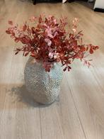 Unieke vaas - design - beige/goud/roze, Ophalen, Overige kleuren, Aardewerk of Porselein, Zo goed als nieuw