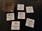 Parking spot coasters Rivièra maison, Ophalen of Verzenden, Zo goed als nieuw, Glas of Kopje