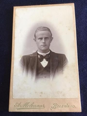 CDV, Jongeman, A. Molenaar, Bolsward, Carte de Visite beschikbaar voor biedingen