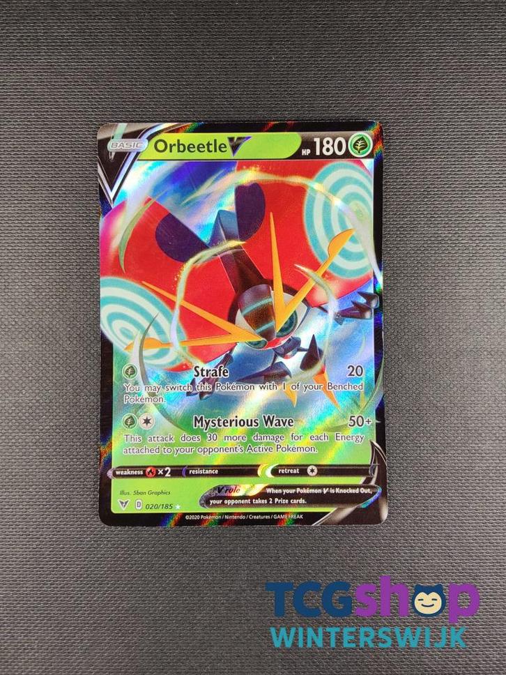 Orbeetle V VIV 20, Hobby en Vrije tijd, Verzamelkaartspellen | Pokémon, Nieuw, Losse kaart, Ophalen of Verzenden