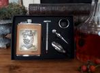 Zakflacon en cocktail accesoires in cadeauverpakking, Ophalen of Verzenden, Nieuw