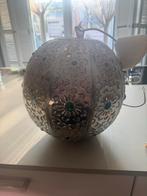 Marokkaanse Lamp Bolvormig, Huis en Inrichting, Lampen | Hanglampen, Ophalen of Verzenden, Gebruikt, Metaal, Minder dan 50 cm