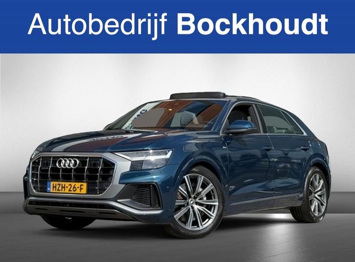 Audi Q8 55 TFSI e q S-Line | Pano | Camera, Auto's, Audi, Q8, ABS, Achteruitrijcamera, Adaptieve lichten, Airbags, Airconditioning
