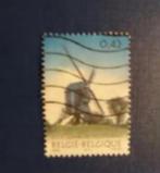 Postzegel Belgie 2002 Windmolen Lombeek zegel 24-04, Ophalen of Verzenden, Frankeerzegel, Gestempeld