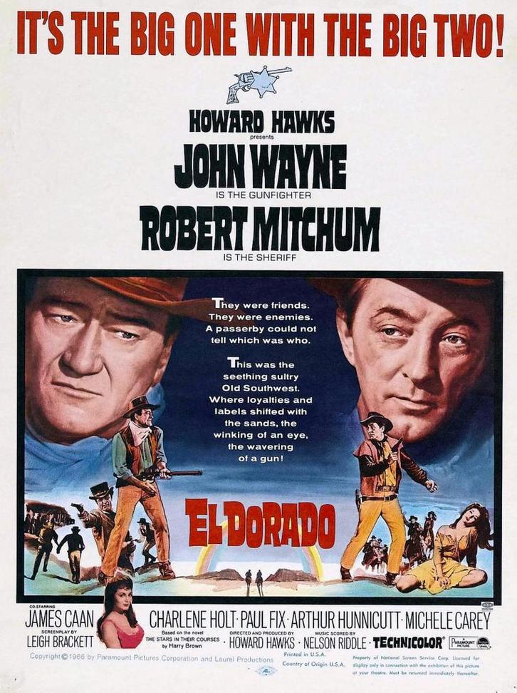 14). EL DORADO (Howard Hawks) Robert Mitchum, John Wayne., Cd's en Dvd's, Dvd's | Klassiekers, Zo goed als nieuw, Actie en Avontuur