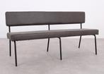 MR Bench | Eetkamerbank | Eco-leer antraciet | Showroommodel, Huis en Inrichting, Banken | Bankstellen, Minder dan 75 cm, 150 tot 200 cm