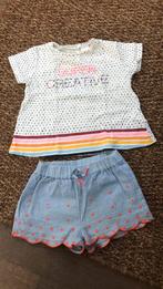 Leuk Zara kort broekje met shirtje mt 74, Meisje, Ophalen of Verzenden, Zo goed als nieuw, Zara