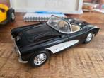 Chevrolet Corvette 1957 zwart bburago schaal 1/18, Auto, ., Ophalen of Verzenden, Zo goed als nieuw
