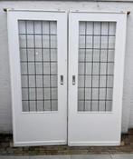 Ensuite schuifdeuren - jaren 30 (2 stuks, 176x213), Doe-het-zelf en Verbouw, Deuren en Horren, Ophalen, Gebruikt, 120 cm of meer