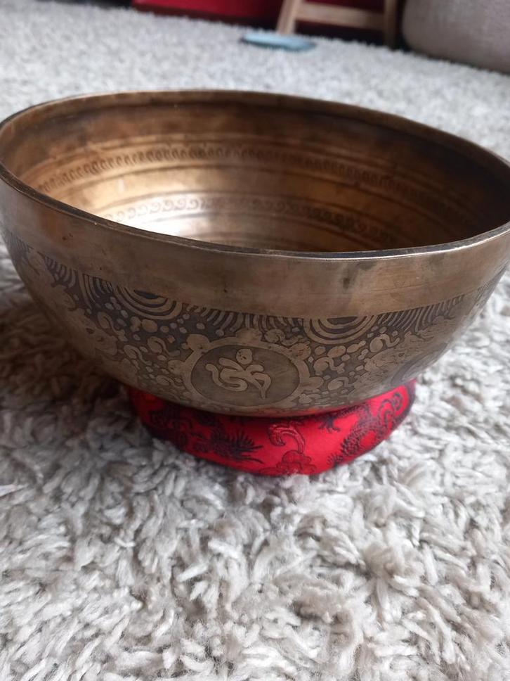 Authentieke Klankschaal, Huis en Inrichting, Woonaccessoires | Schalen en Manden, Gebruikt, Schaal, Rond, Overige materialen, Ophalen of Verzenden