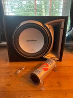 Rockford Fosgate P1 Subwoofer + Condensator, Auto diversen, Ophalen, Gebruikt