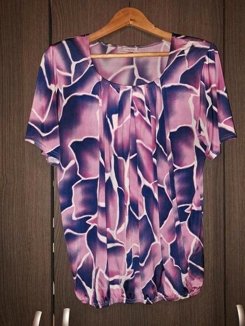Magna ballontop maat 40/42, Kleding | Dames, T-shirts, Zo goed als nieuw, Maat 38/40 (M), Zwart, Korte mouw, Ophalen of Verzenden