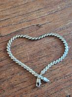 Zilveren armband 077 S schakel 20 cm, Sieraden, Tassen en Uiterlijk, Armbanden, Ophalen of Verzenden, Zo goed als nieuw, Zilver