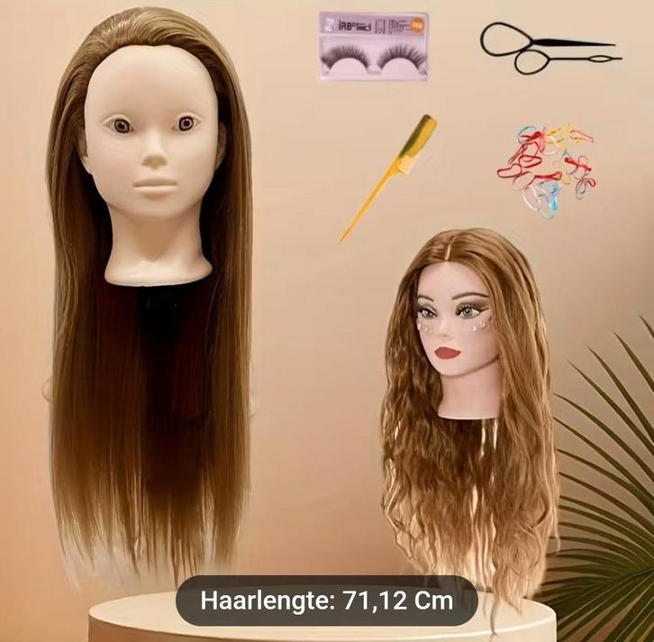 Kapperspop oefenpop oefenhoofd makeup make-up nieuw!, Hobby en Vrije tijd, Cursusmateriaal, Nieuw, Meerdere media, Ophalen of Verzenden