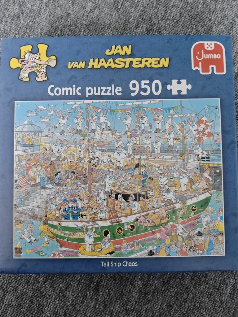 Jan van Haasteren - Tall Ship Chaos - 950 stukjes, Ophalen of Verzenden, 500 t/m 1500 stukjes, Zo goed als nieuw, Legpuzzel