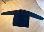 GANT Vestje v hals Donkerblauw Wol Dames Maat L, Ophalen of Verzenden, Zo goed als nieuw, Maat 52/54 (L), Blauw