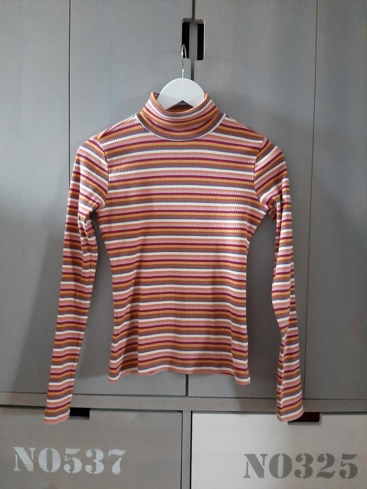 Leuke gestreepte longsleeve van de HEMA in maat 158/164., Kleding | Dames, T-shirts, Zo goed als nieuw, Maat 34 (XS) of kleiner