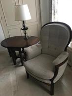 2 fauteuils, salontafel en 2 schemerlampen, Antiek en Kunst, Antiek | Meubels | Tafels, Ophalen of Verzenden