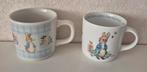 2 Wedgwood Peter Rabbit bekers, Ophalen of Verzenden, Zo goed als nieuw, Wedgwood, Kop(pen) en/of Schotel(s)