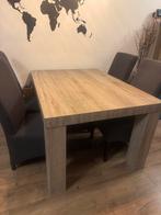 Leen Bakker Mick Woonkamer Set - Eettafel, Dressoir, Vitrine, Huis en Inrichting, Ophalen, Gebruikt, 4 tot 6 stoelen