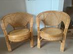 Twee stuks vintage rotan stoelen, Huis en Inrichting, Stoelen, Riet of Rotan, Twee, Zo goed als nieuw, Ophalen