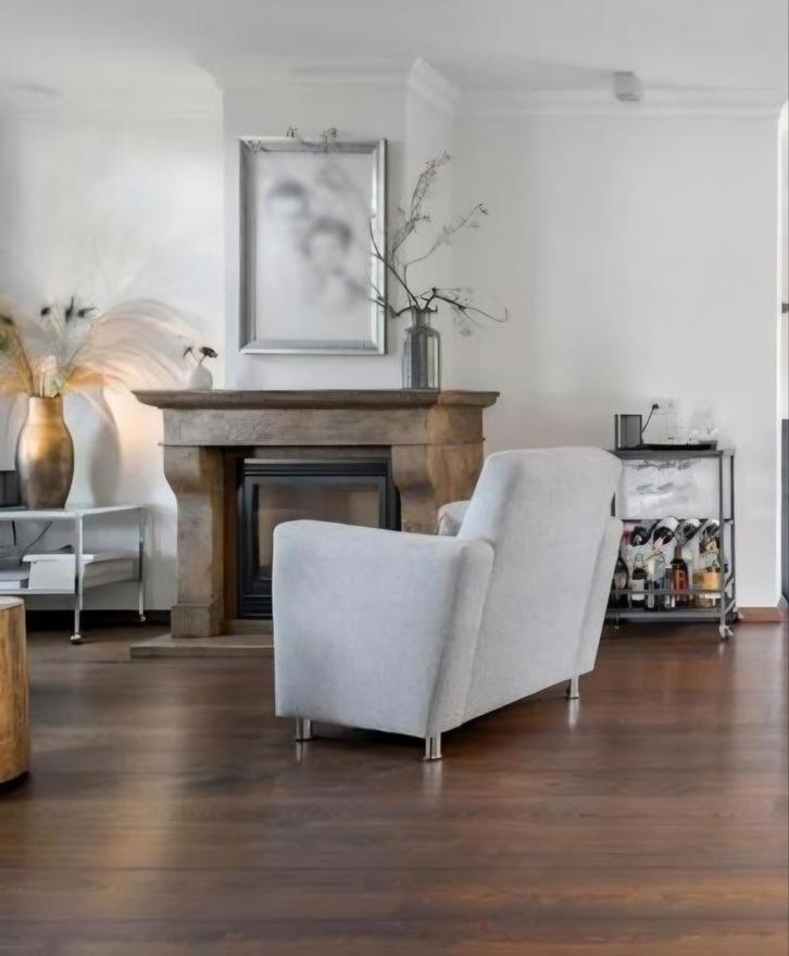 Twee Fauteuils - licht grijs, Huis en Inrichting, Fauteuils, Gebruikt, Ophalen