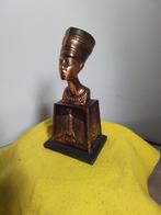 5750)  NEFERTITI  mooie grote koperen buste  hoog  20cm, Antiek en Kunst, Antiek | Koper en Brons, Ophalen of Verzenden