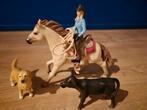 Schleich set  paard, amazone en hond, Ophalen of Verzenden, Zo goed als nieuw