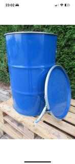 Olieton vuurton 200 liter ZGAN, Ophalen of Verzenden, Zo goed als nieuw