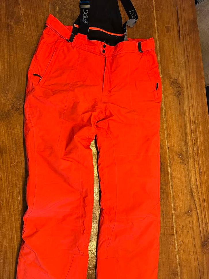 Rode Skibroek Heren maat 3XL Deluni, Sport en Fitness, Skiën en Langlaufen, Gebruikt, Kleding, Skiën, Overige merken, 180 cm of meer