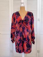 Kort jurkje Zara bloemenprint L paars roze oranje, Maat 38/40 (M), Zara, Paars, Ophalen of Verzenden