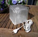 Vintage Ice Cube tafellamp Ikea ivken, Huis en Inrichting, Lampen | Tafellampen, Ophalen of Verzenden, Zo goed als nieuw, Glas