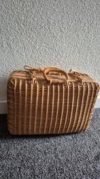 Vintage Rieten Koffertje - Afmetingen zie foto's, Ophalen of Verzenden