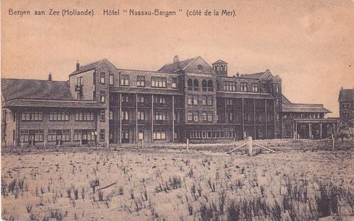 BERGEN  AAN ZEE     HOTEL  NASSAU-BERGEN, Verzamelen, Ansichtkaarten | Nederland, Noord-Holland, Voor 1920, Verzenden