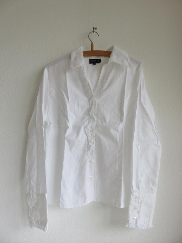 Inizia collection witte blouse maat 38 nieuw lange mouwen, Kleding | Dames, Blouses en Tunieken, Nieuw, Maat 38/40 (M), Wit, Ophalen of Verzenden