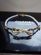Chanel vip gift gold plated parel choker bow, Sieraden, Tassen en Uiterlijk, Kettingen, Nieuw, Ophalen of Verzenden