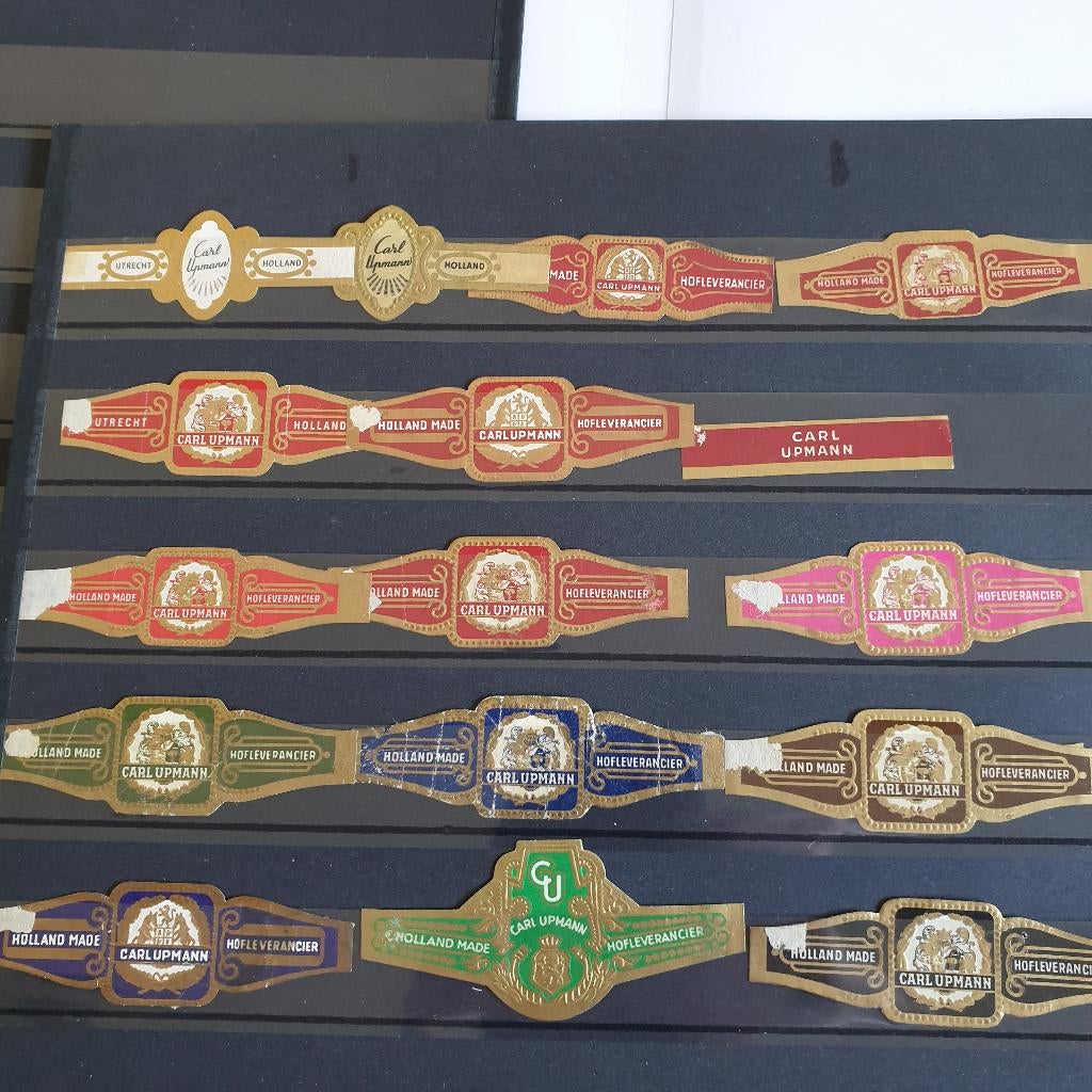 2159 sigarenbandjes carl upmann 16 stuks, Verzenden, Sigarenbandjes