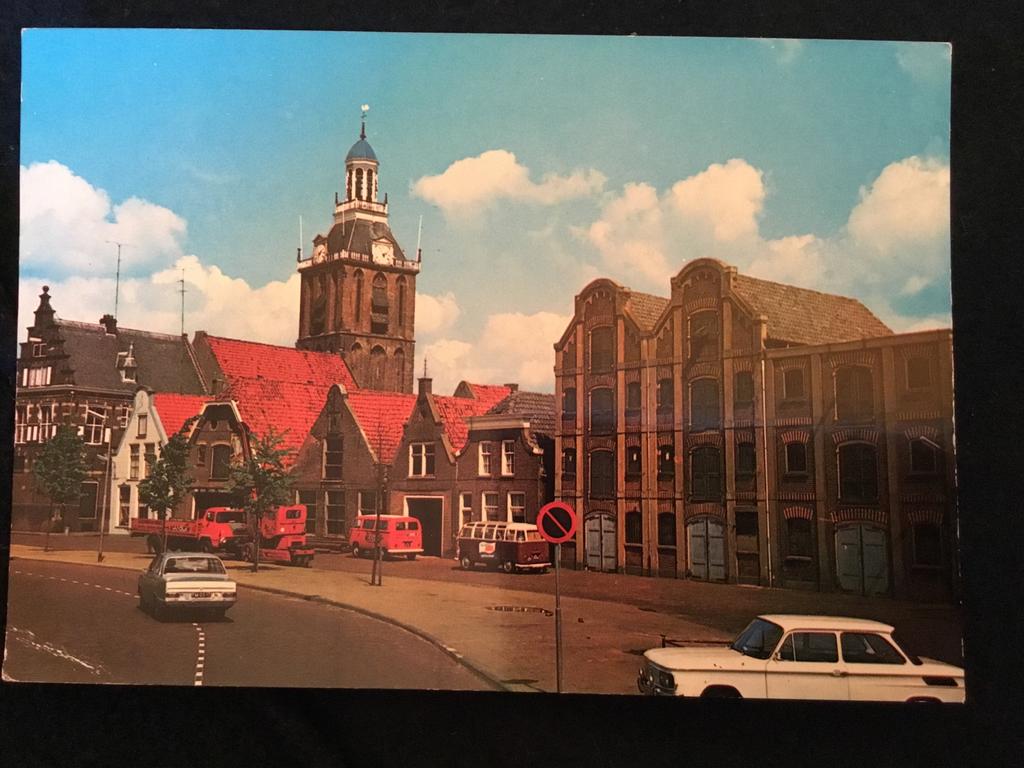 Oude ansichtkaart Meppel - Kleine Oever. VW busje, Ophalen of Verzenden, 1960 tot 1980, Gelopen, Drenthe