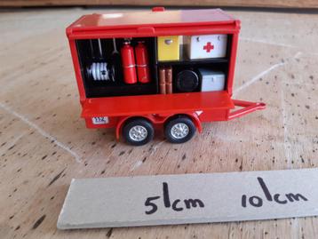 Speelgoed 10 cm lang Brandweer Aanhangwagen Rood beschikbaar voor biedingen