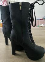 Gothic laarsjes hoge hakken, Hoge laarzen, Zwart, Ophalen of Verzenden, Onbekend