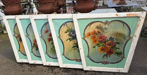 Antieke kermis of draaimolen panelen 100 cm hoog uniek & oud, Antiek en Kunst, Curiosa en Brocante, Ophalen