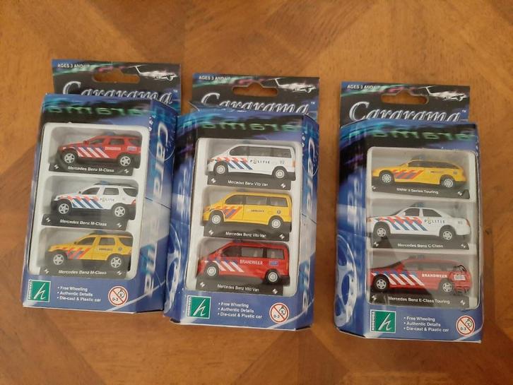 Cararama Die cast 3 auto's set / verschillende sets, Hobby en Vrije tijd, Modelauto's | Overige schalen, Nieuw, Auto, Ophalen of Verzenden