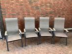4 Seasons Outdoor tuinstoelen 4 stuks, Ophalen, Gebruikt, Overige materialen, Verstelbaar