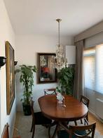 Eettafel met 6 stoelen, Huis en Inrichting, Tafels | Eettafels, Gebruikt, Vijf personen of meer, Kersenhout, Ovaal