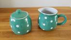 Union Pacific Tableware polkadot suikerpot en melkkan, Huis en Inrichting, Keuken | Servies, Ophalen, Zo goed als nieuw, Aardewerk
