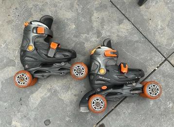 Nijdam rolschaatsen 30-33 zwart oranje beschikbaar voor biedingen