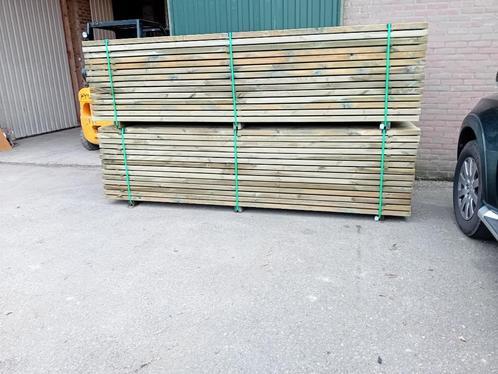Geïmpregneerde grenen regels, onderliggers, balken, tuinhout, Tuin en Terras, Palen, Balken en Planken, Nieuw, Balken, 250 cm of meer
