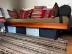 Vintage bed met vintage Auping matras - bank - daybed, Ophalen, Gebruikt, Eenpersoons, 190 cm of minder