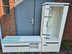 Vitrine kast met, en Tv meubel, Ophalen, Zo goed als nieuw, 25 tot 50 cm, Minder dan 100 cm